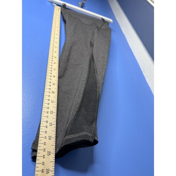 Lululemon Mid-Rise Cropped Leggings Womens 4 Gray Capris hiking outdoors - Picture 3 of 11
